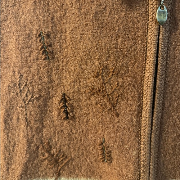 Western Wool Beaded Embroidered Horse Cowgirl Cabincore Country Equestrian Vest - Picture 15 of 15